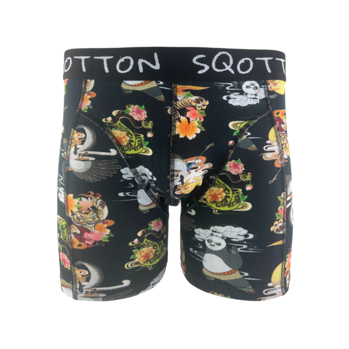 Boxershort - SQOTTON® - Kungfu - Zwart