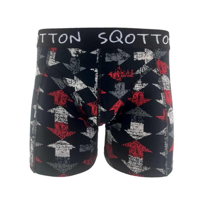 Boxershort - SQOTTON® - Arrow - Zwart