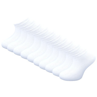 10 paar Kids Sneakersokken - SQOTTON® - Wit