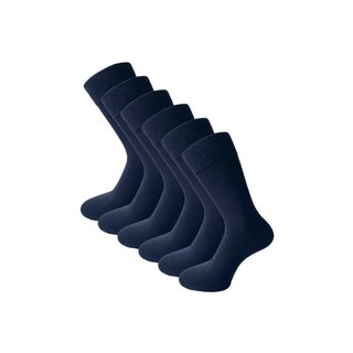 6 paar Gold Label Herensokken Marineblauw
