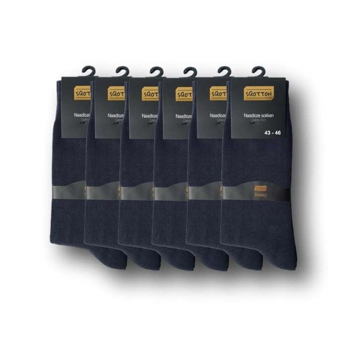 6 paar Gold Label Herensokken Naadloos Antraciet