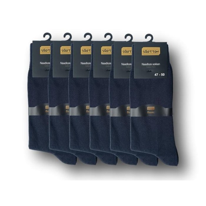 6 paar Gold Label Herensokken Naadloos Antraciet