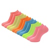 12 paar Sneakersokken Neon