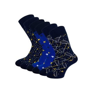 6 paar Naadloze sokken Galaxy