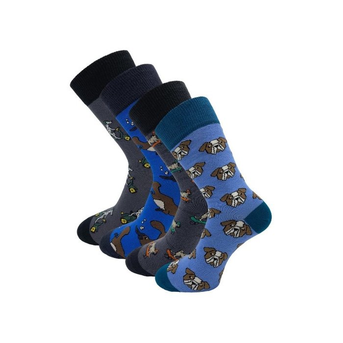 4 paar Naadloze sokken Funky Animals