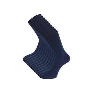 10 paar Damessokken 100% Katoen Marineblauw