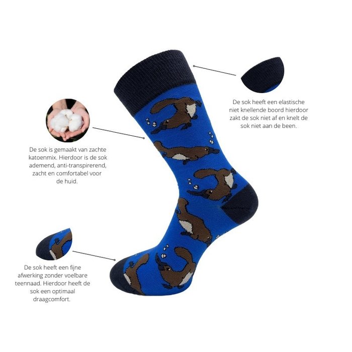 8 paar Naadloze sokken Funky Animals