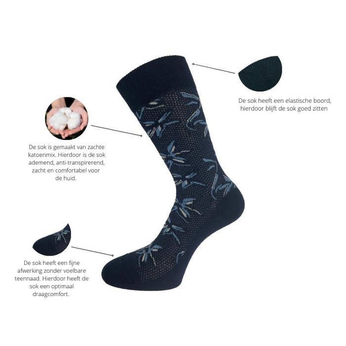 Naadloze sokken - Bloem