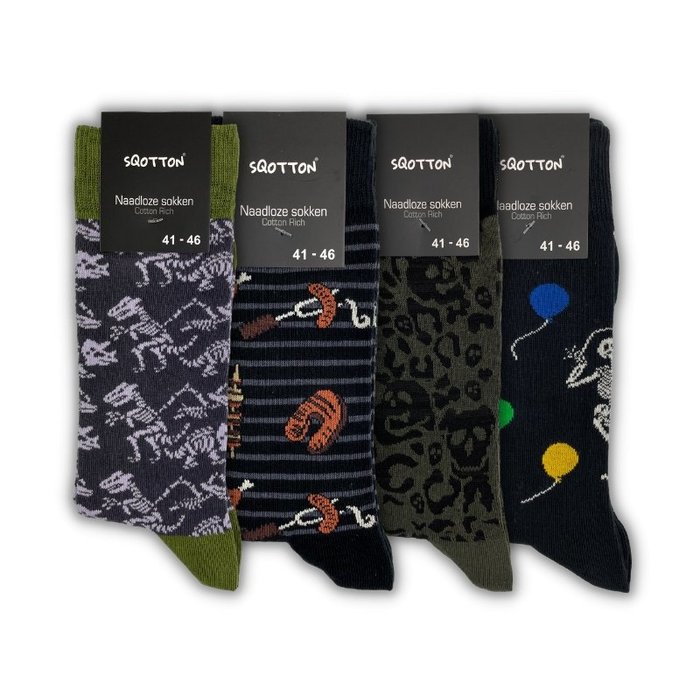 4 paar Naadloze sokken After Party