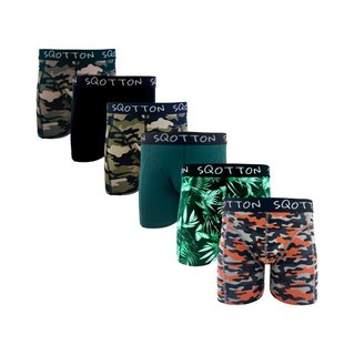 Heren boxershorts 6 stuks Camouflage/Forest