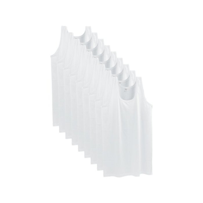 9 stuks Onderhemd King size 4XL/5XL 100% Katoen Wit