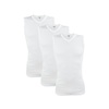 3 stuks A-shirt V-hals mouwloos Wit