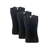 3 stuks A-shirt V-hals mouwloos Zwart