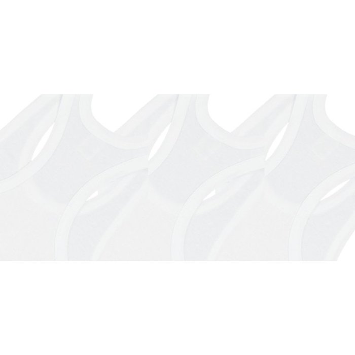 9 stuks Halterhemd 100% Katoen Wit