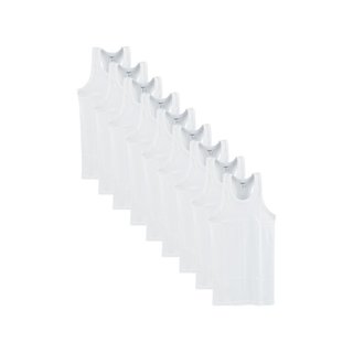 9 stuks Halterhemd 100% Katoen Wit