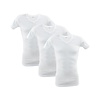 3 stuks V-hals T-shirt 100% Katoen Wit