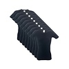9 stuks V-hals T-shirt Zwart