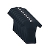 9 stuks O-neck T-shirt Zwart