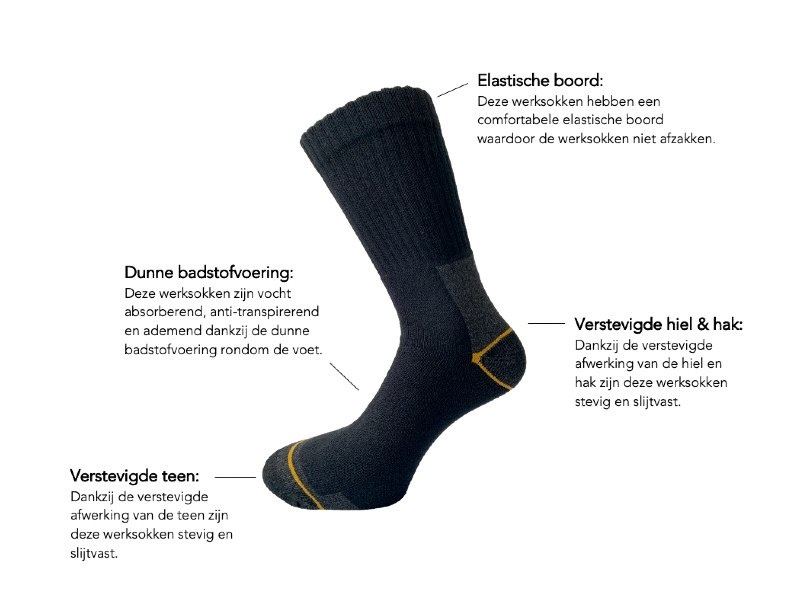 12 paar Werksokken