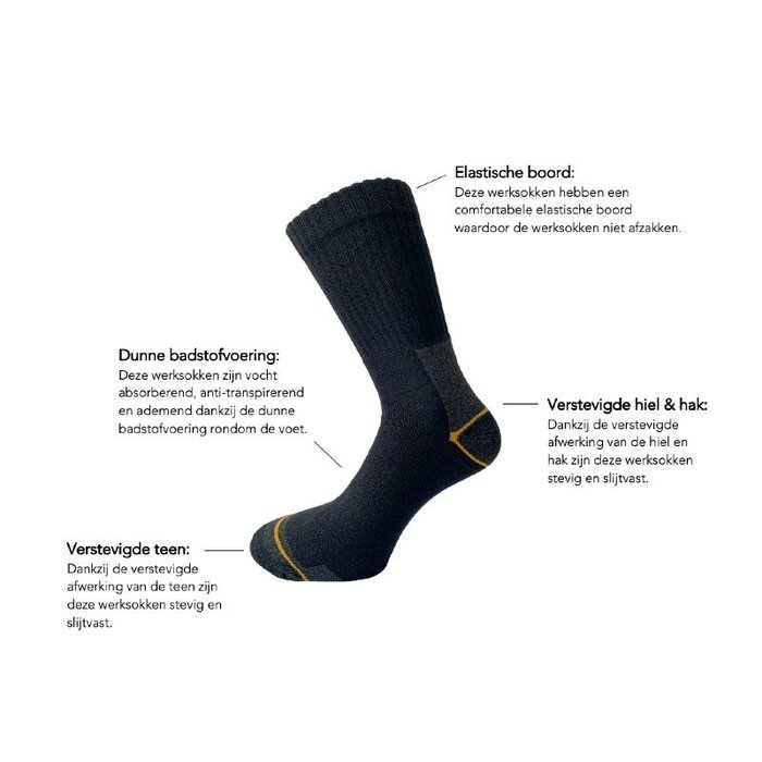 12 paar Werksokken