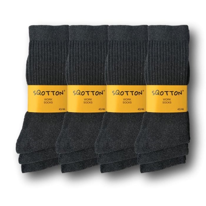 12 paar Werksokken Heavy Antraciet