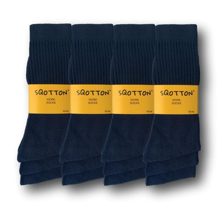 12 paar Werksokken Heavy Marineblauw