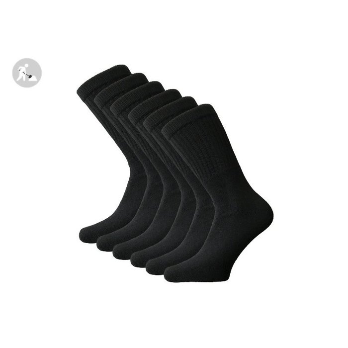 6 paar Werksokken Heavy Zwart