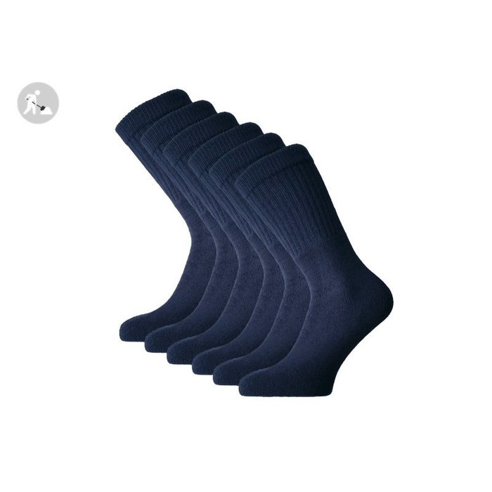 6 paar Werksokken Heavy Marineblauw