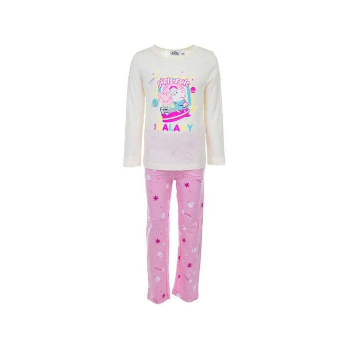 Kinderpyjama Peppa Pig Ecru/Roze