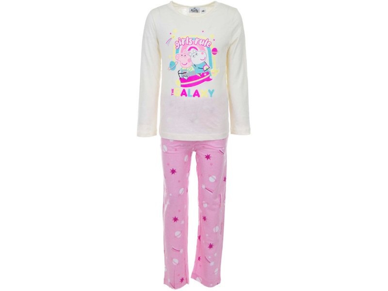 Kinderpyjama Peppa Pig Ecru/Roze