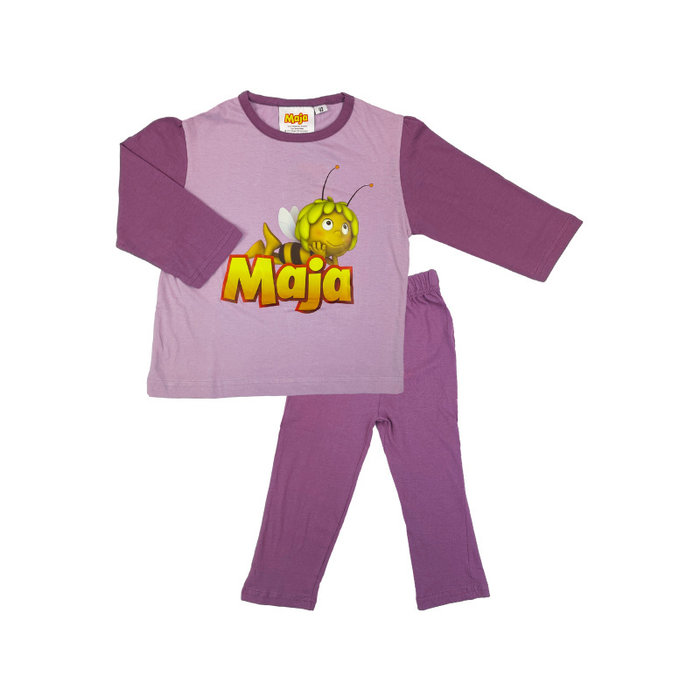 Kinderpyjama Maja de Bij Lila/Paars