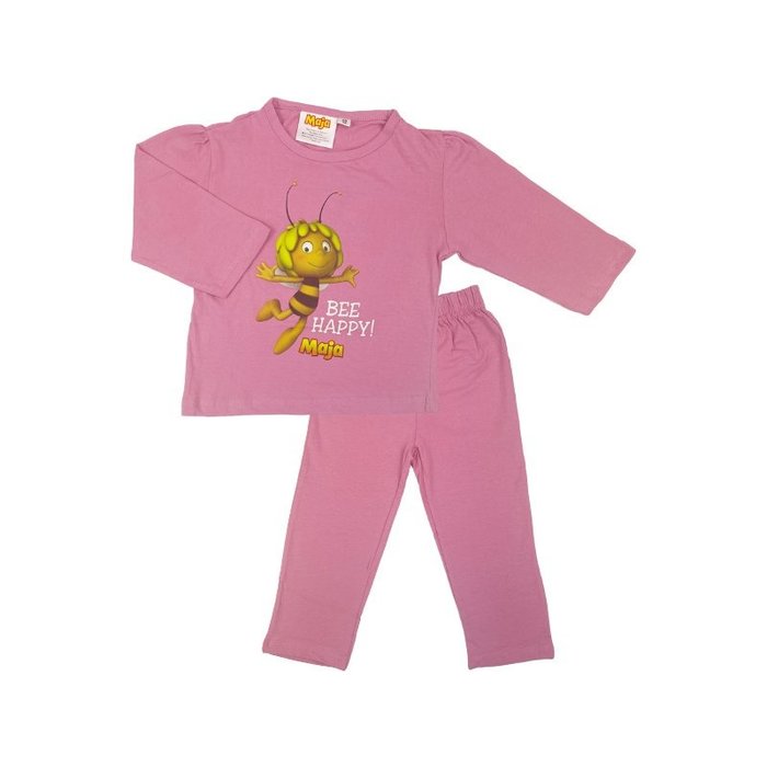 Kinderpyjama Maja de Bij Pastel Roze
