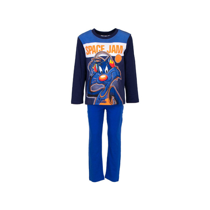 Kinderpyjama Space Jam Blauw