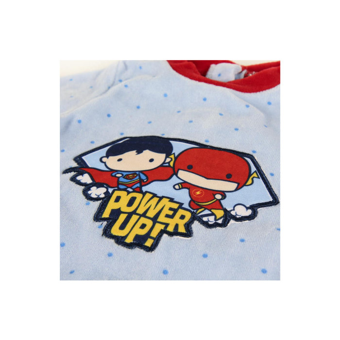 Baby romper boxpakje Superhelden Velours Blauw