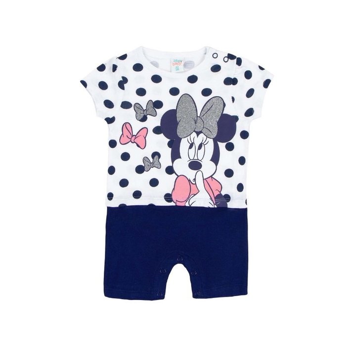 Minnie Mouse Baby romper boxpakje 100% Katoen Wit-Blauw