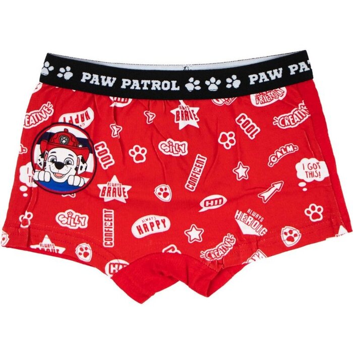 2 Pack PAW Patrol Jongens boxershorts Biologisch Katoen Rood-Blauw