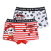 2 Pack PAW Patrol Jongens boxershorts Biologisch Katoen Wit/Blauw-Rood/Wit