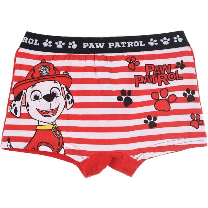 2 Pack PAW Patrol Jongens boxershorts Biologisch Katoen Wit/Blauw-Rood/Wit