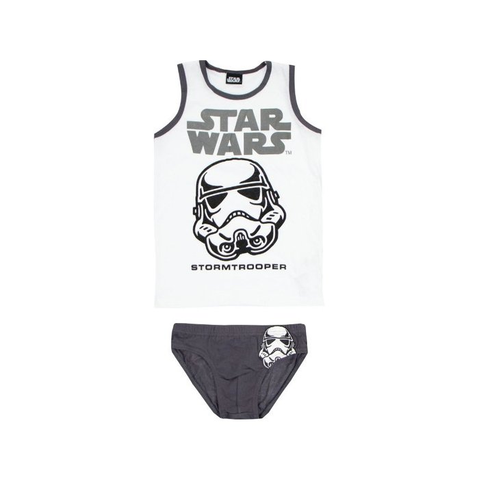 Star Wars - Stormtrooper Jongens Ondergoedset Wit/Grijs