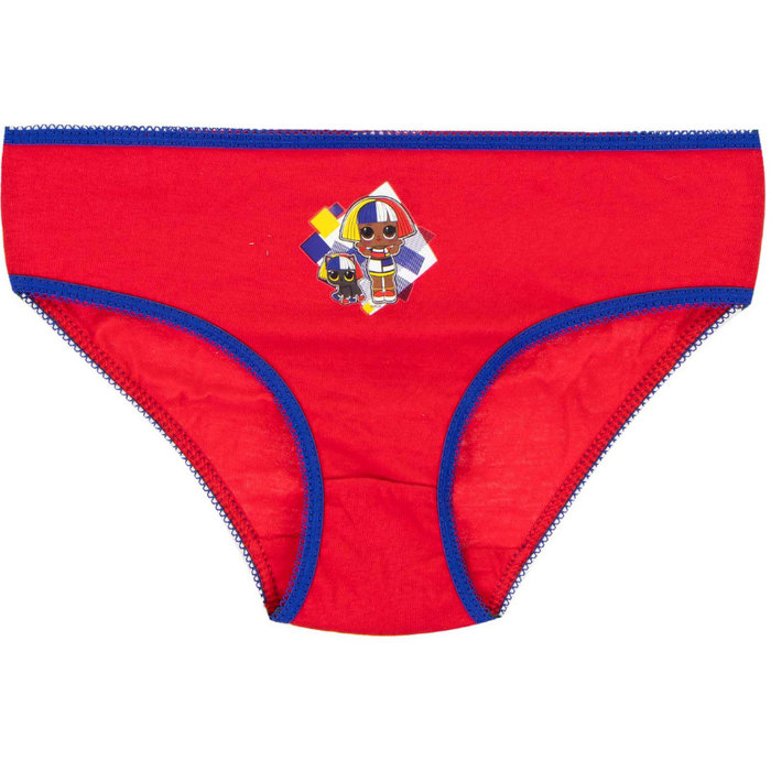 3 Pack Meisjes slips LOL Surprise Rood-Wit-Blauw