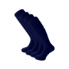 4 paar Kniekousen Naadloos Marineblauw