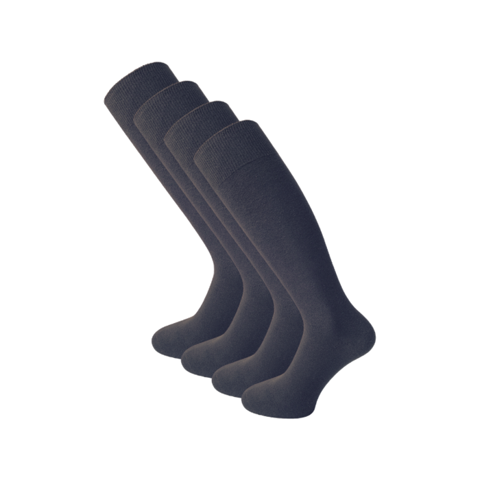 4 paar Kniekousen - SQOTTON - Naadloos - Antraciet