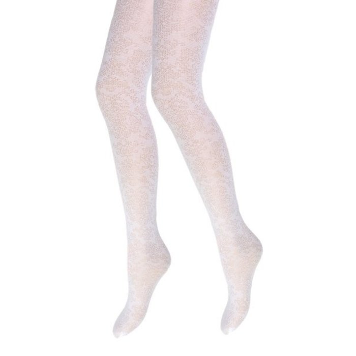 Panty Curtney Wit Barok motief