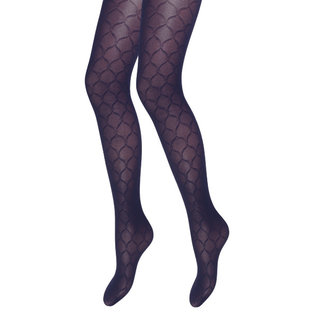 Panty Argyle Marine Geruit motief