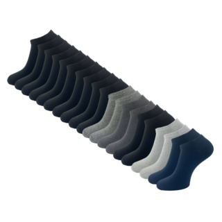 20 paar Sneakersokken Basic Mix