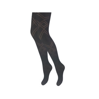 Panty Ruit/Zigzag Zwart