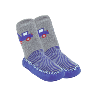 Baby Slofjes  Jongens Pantoffels Grijs/Blauw