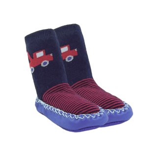 Baby Slofjes  Jongens Pantoffels  Marineblauw-Rood