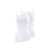 2 stuks dames onderhemd - spaghettiband - 100% katoen - Wit