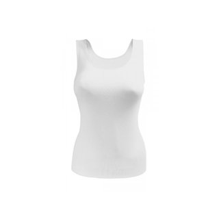 Dames onderhemd microfiber naadloos Wit